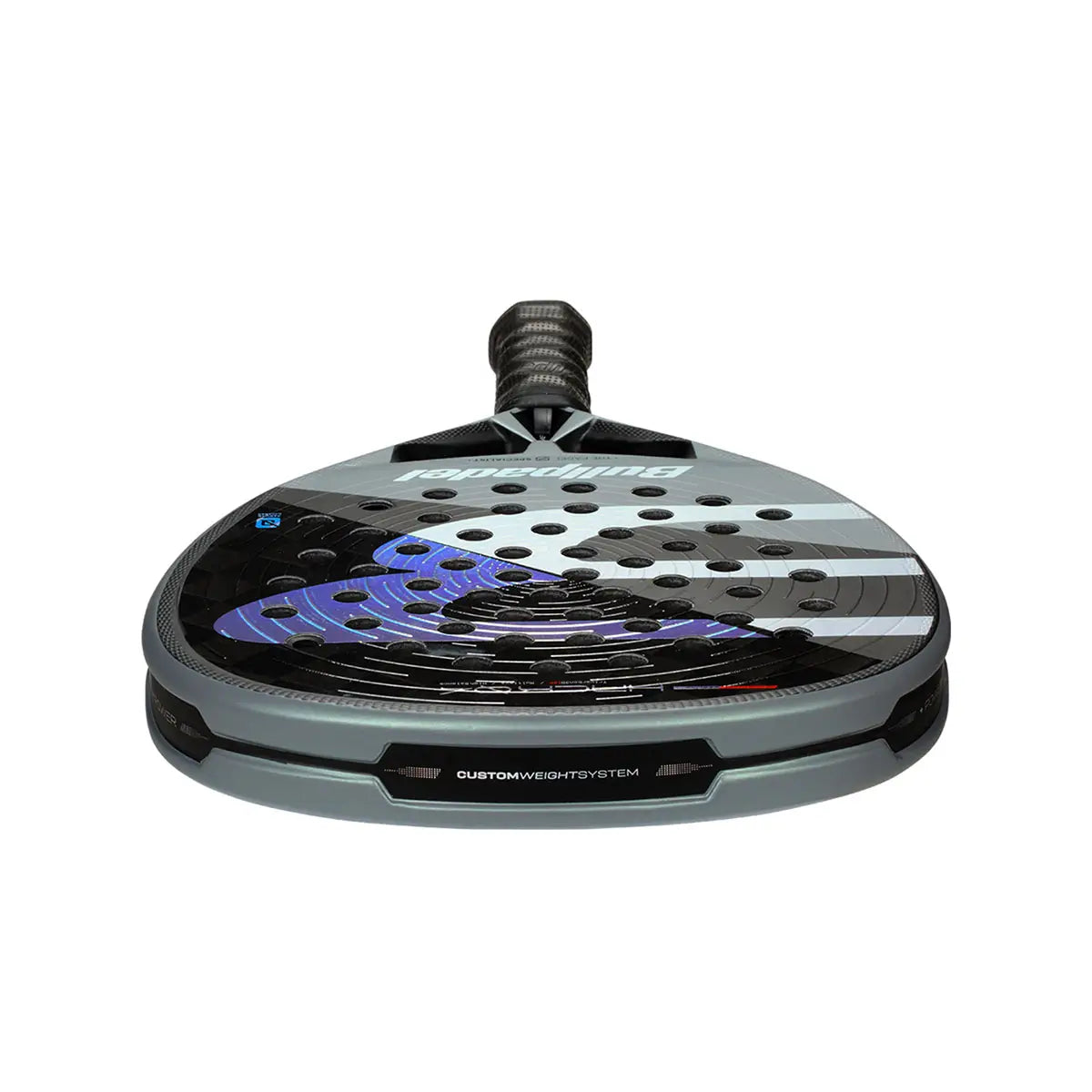 Bullpadel Hack 04 26 padel racket grip and Vibradrive system