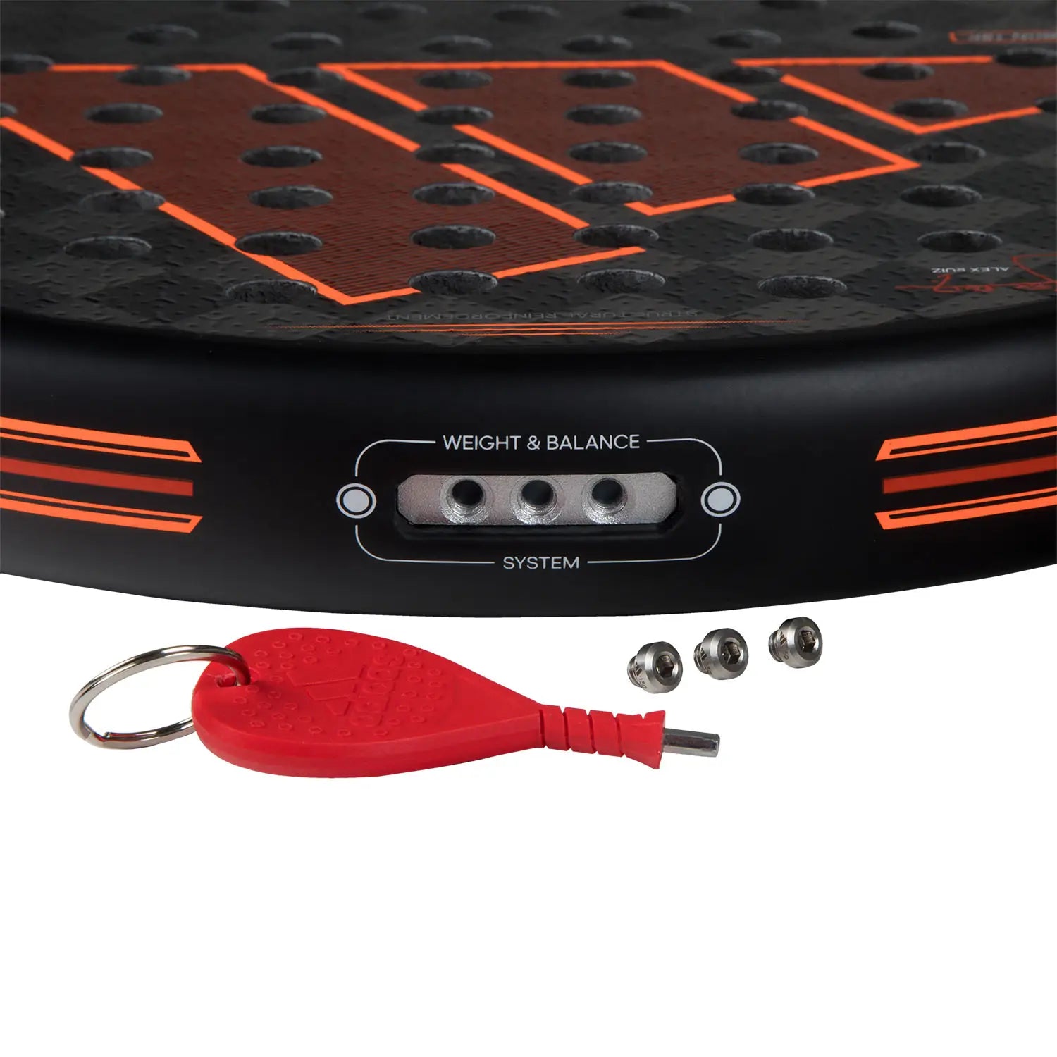 Adidas Adipower Multiweight CTRL 3.3 racket side profile with Multiweight system
