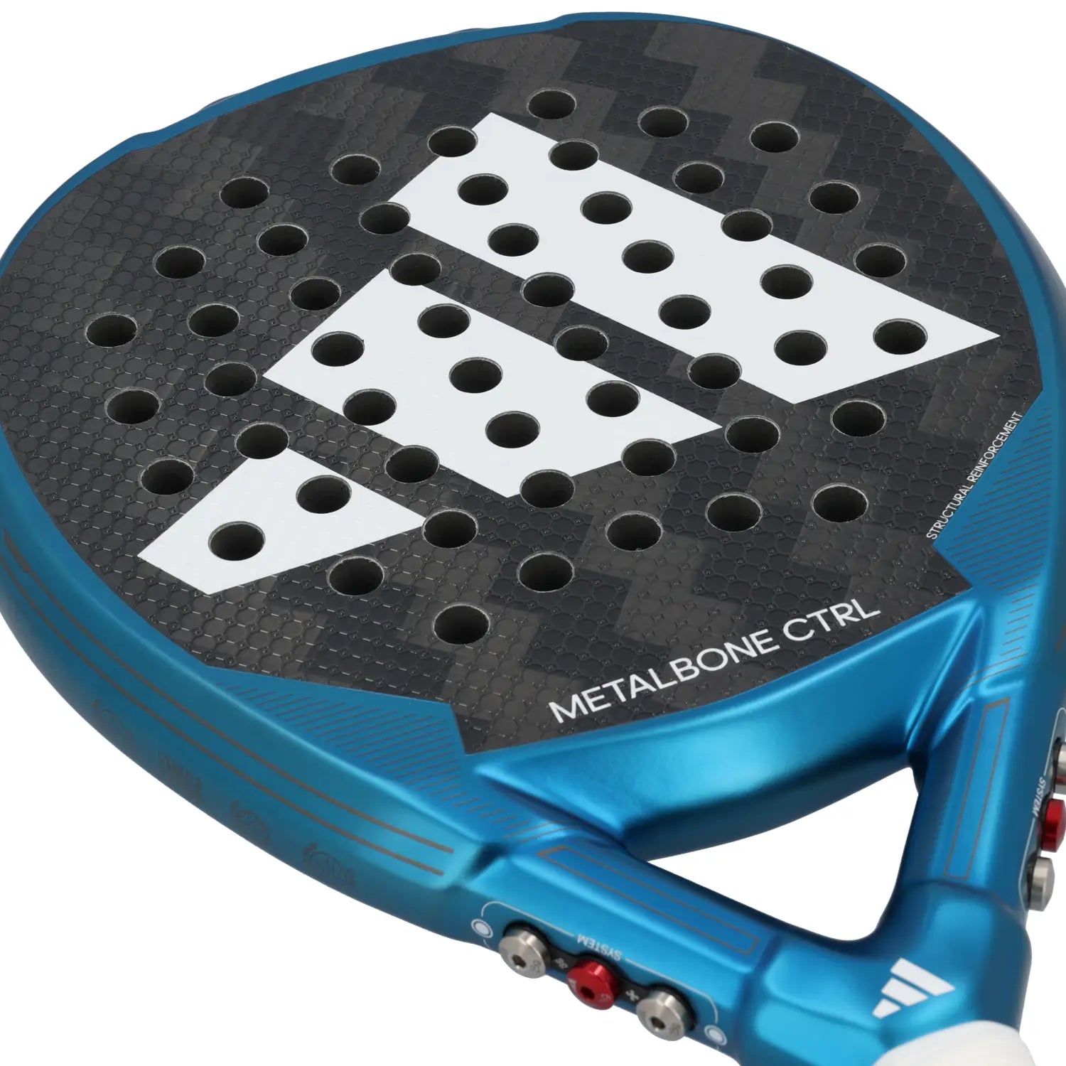 Adidas Metalbone 3.3 raketės paviršiaus tekstūra Spin Blade

