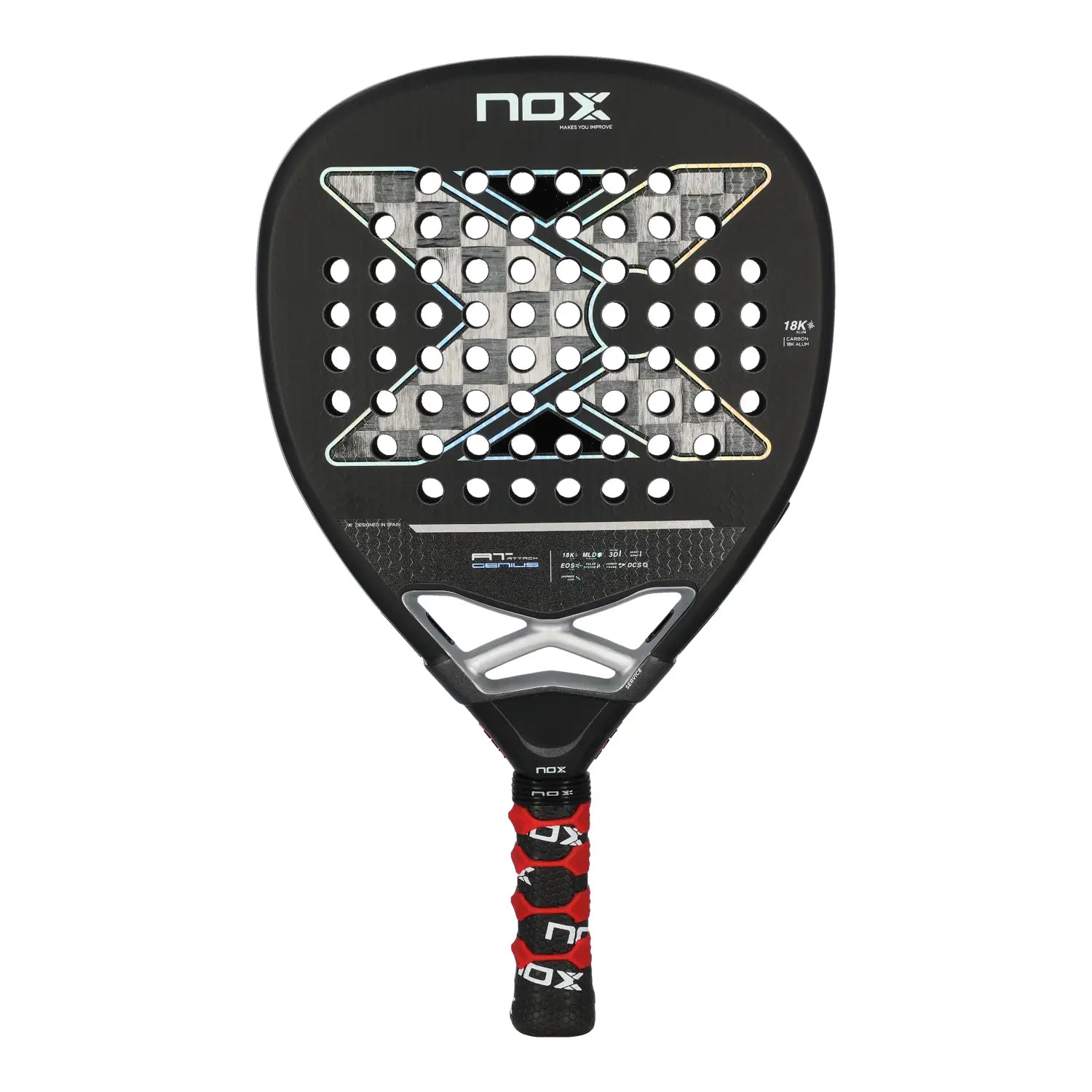 NOX AT Genius Attack 18K Agustín Tapia 2024 padel racket diamond deimantas
