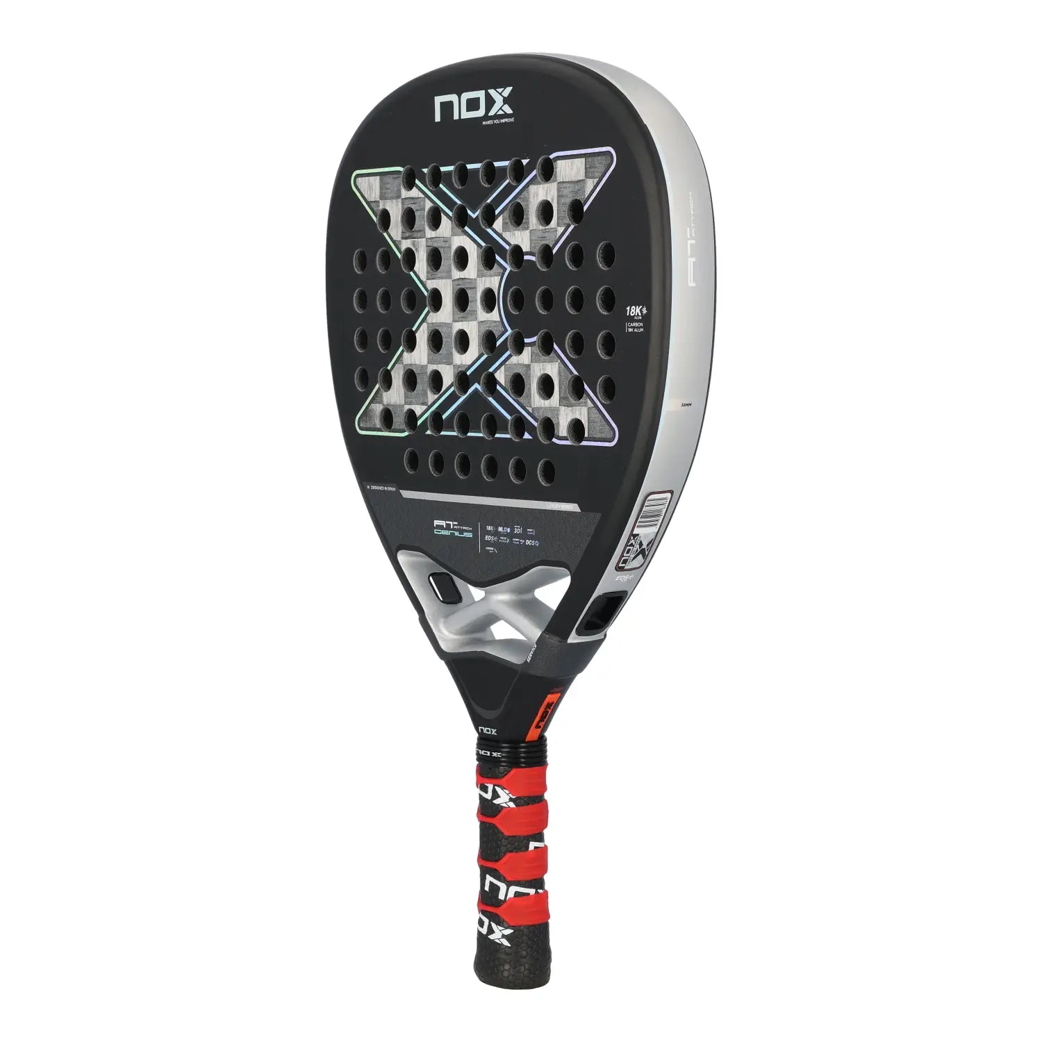 NOX AT Genius Attack 18K raketės paviršius 18K carbon
