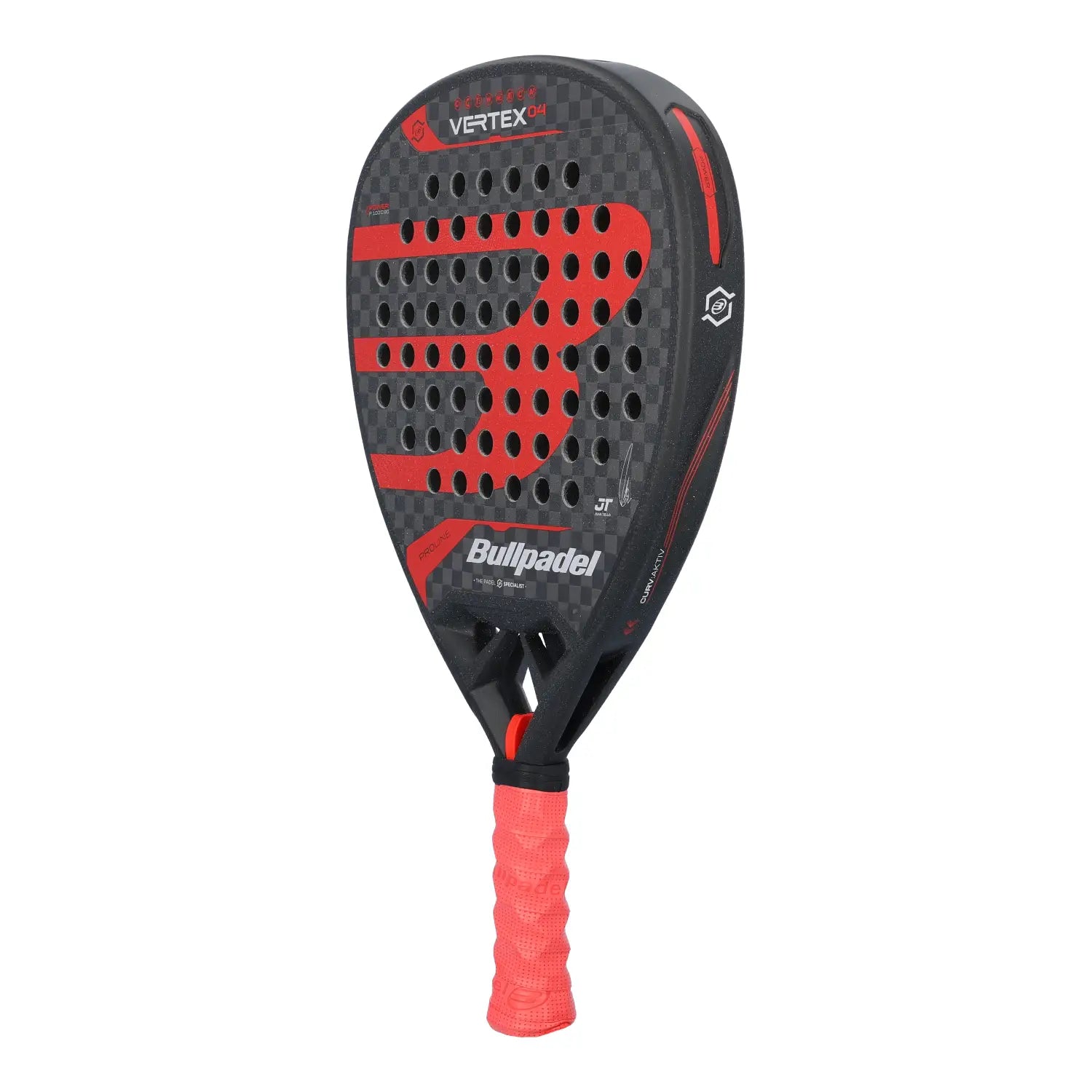 Bullpadel Vertex 04 raketės paviršius Xtend Carbon 12K
