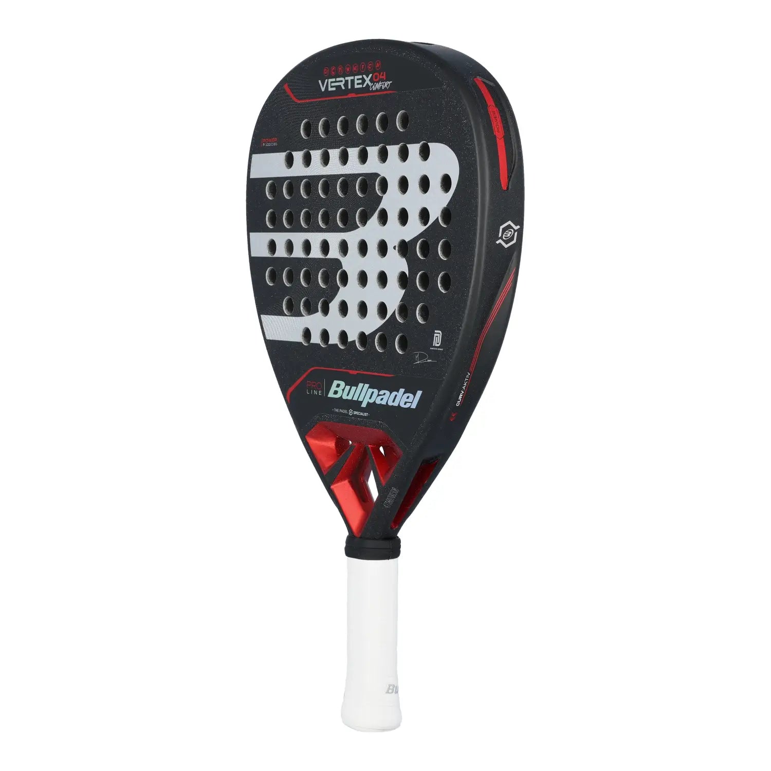 Bullpadel Vertex 04 Comfort raketės paviršius Fibrix

