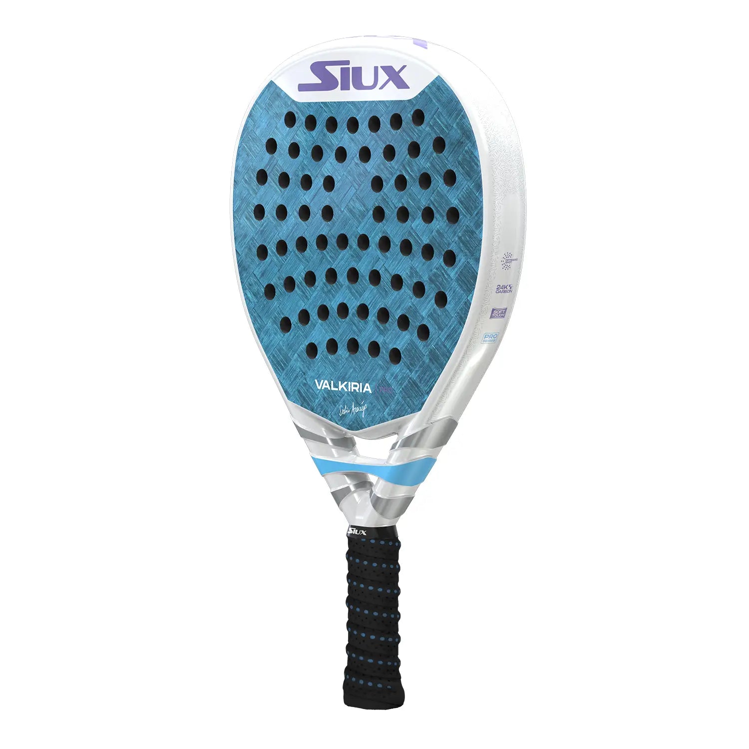 Siux Valkiria Pro 2025 raketės paviršius 24K carbon
