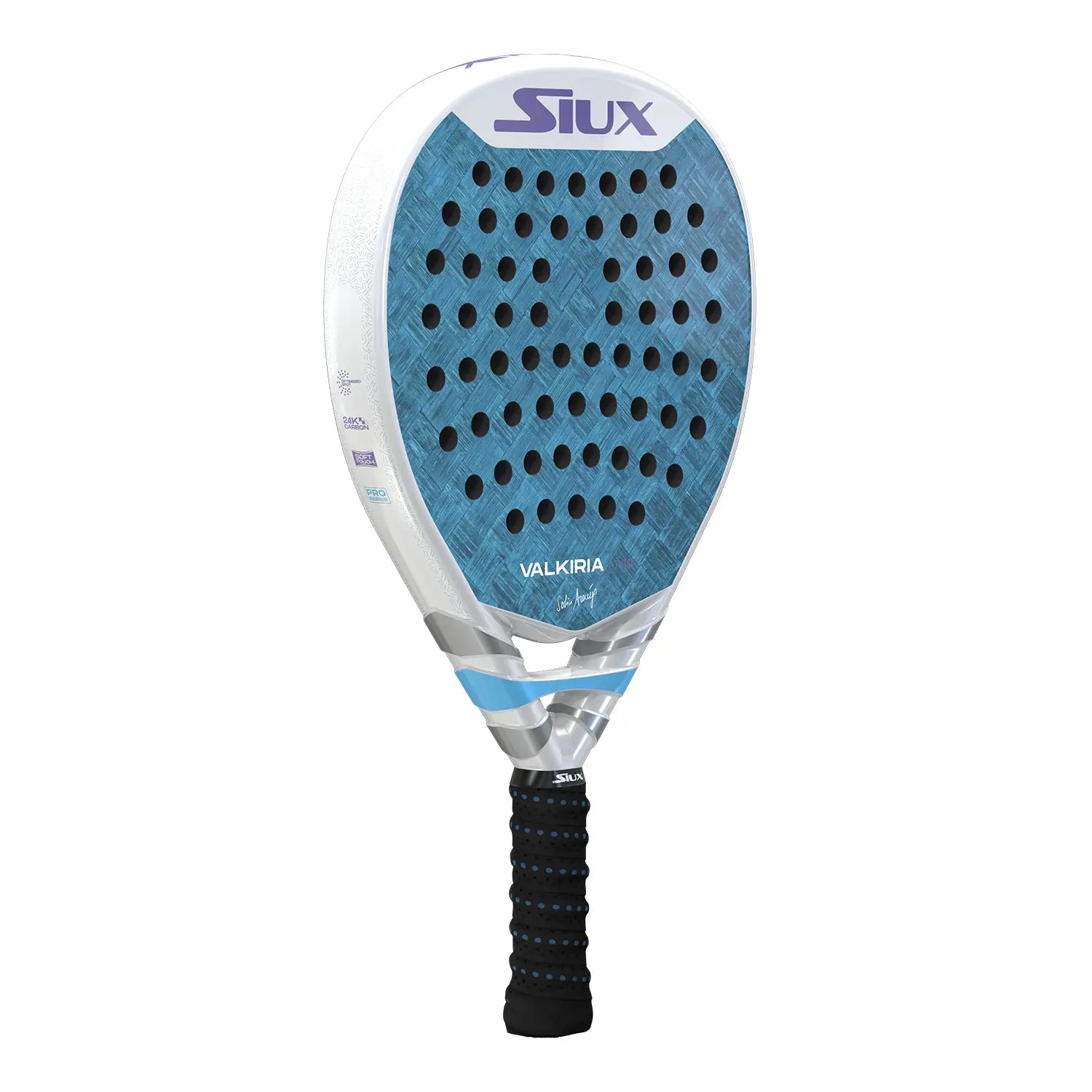 Siux Valkiria Pro 2025 padel racket Valkiria dizainas
