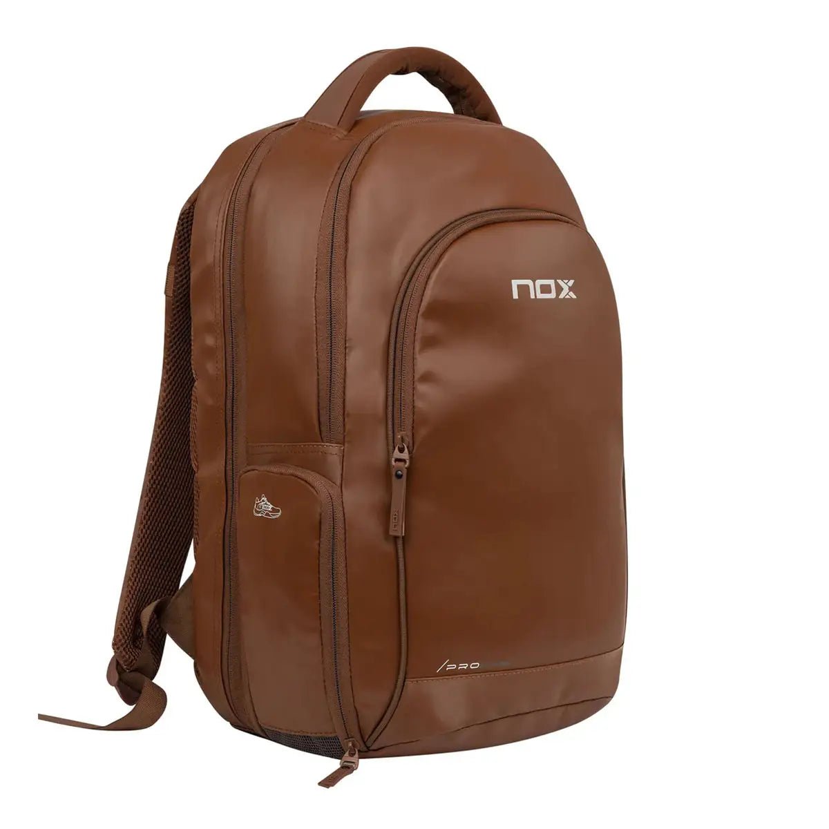 Nox Pro Series Camel kuprinės šoninis profilis su patikimais užtrauktukais