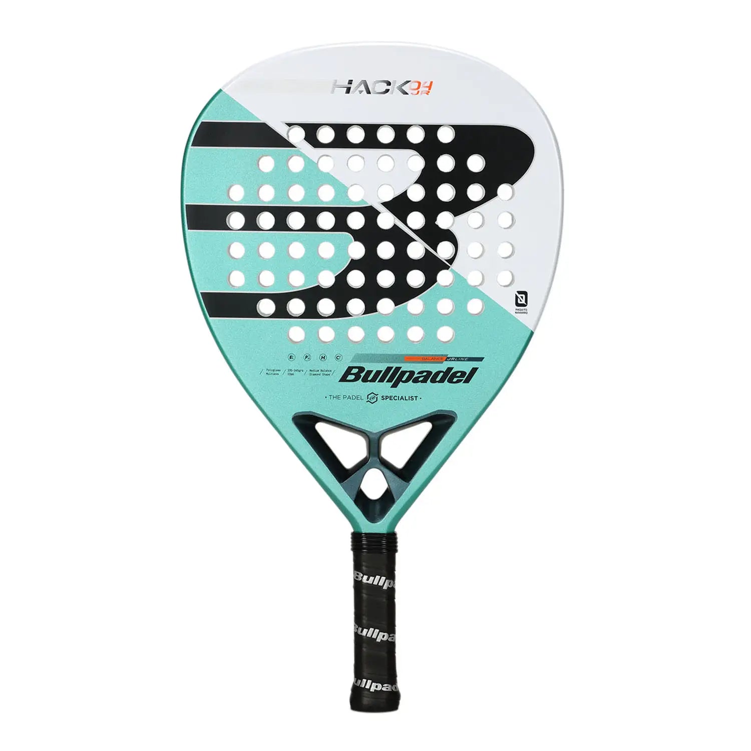 Bullpadel Hack 04 JR 2025 junior padel racket vaikams kids padelio raketė
