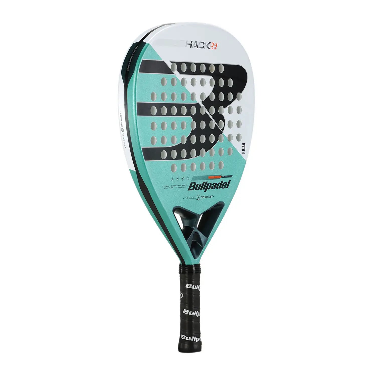 Bullpadel Hack 04 JR 2025 raketės paviršius Polyglass
