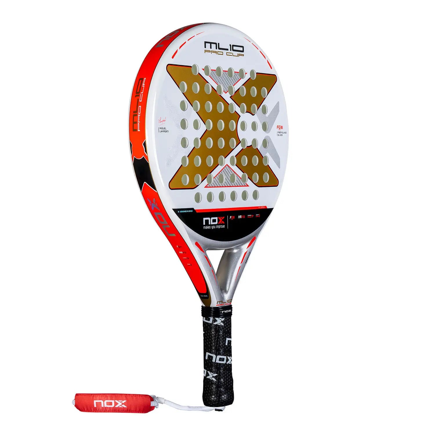Nox ML10 Pro Cup COORP padelio raketė iš priekio