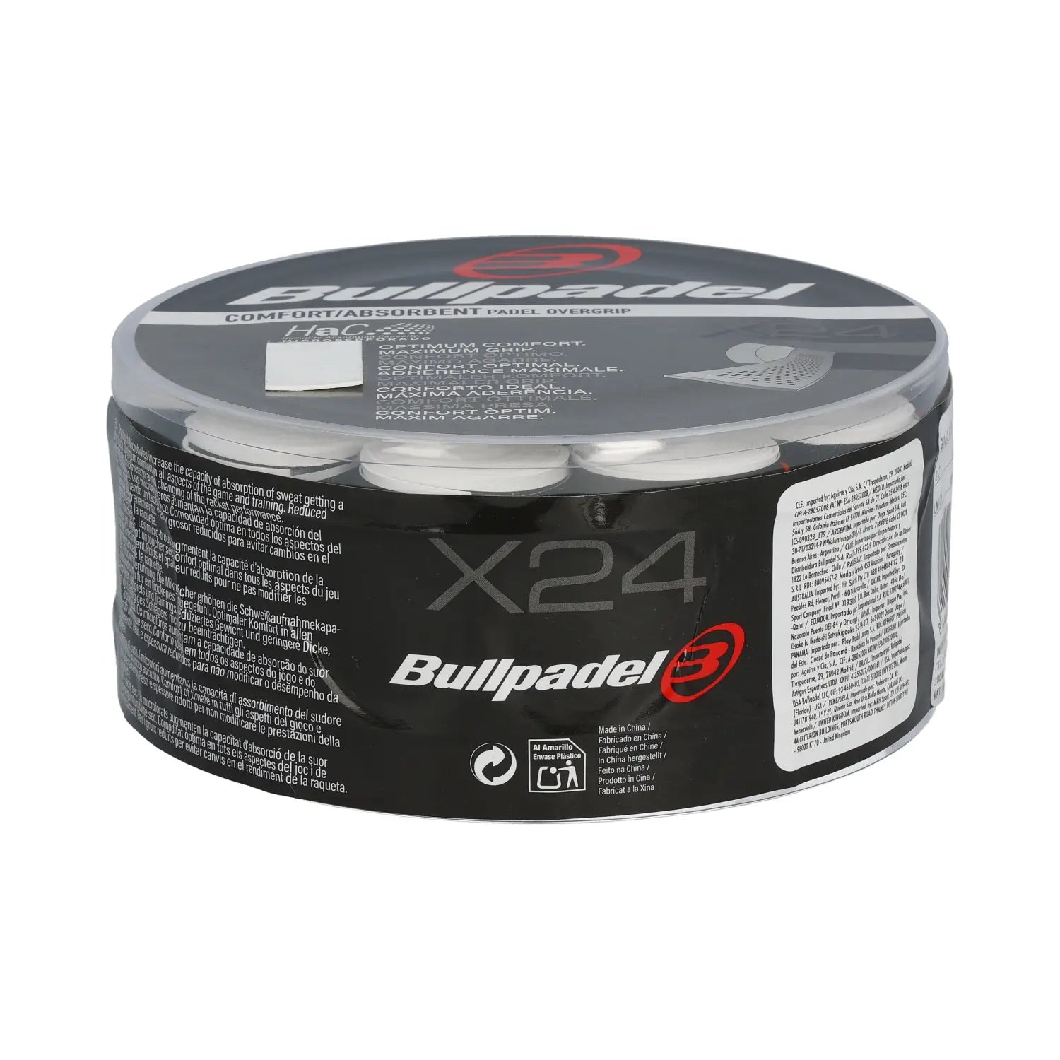 Bullpadel GB-1605 overgrip 24 vnt cube box padelio apvijos

