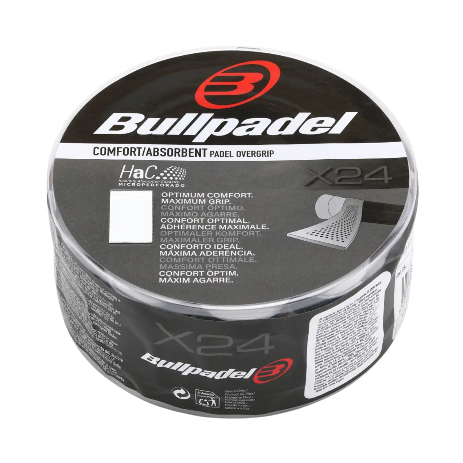 Bullpadel GB-1615 overgrip apvijos 24 vnt. Cube Box pakuotėje