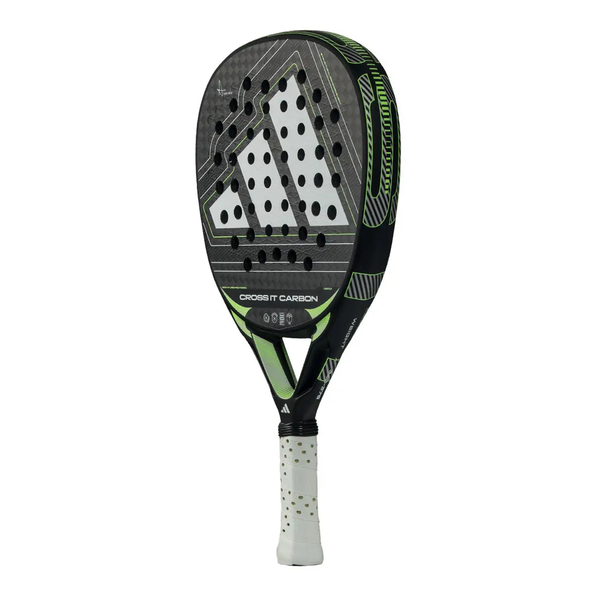 Adidas Cross IT Carbon 2026 padel racket angle view