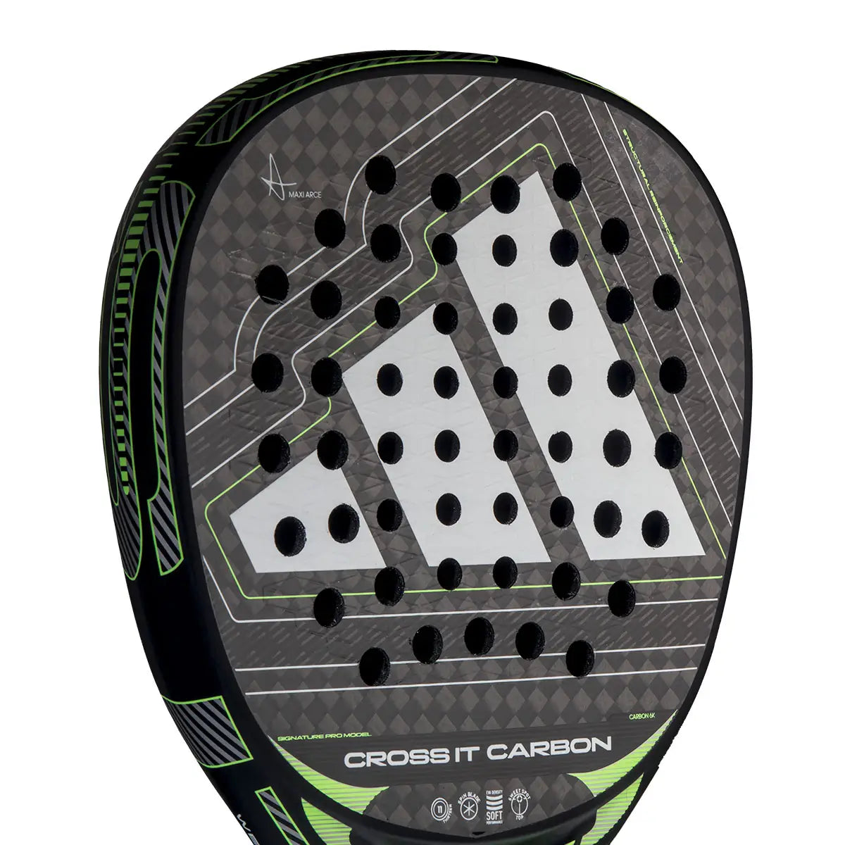 Adidas Cross IT Carbon 2026 padel racket surface texture