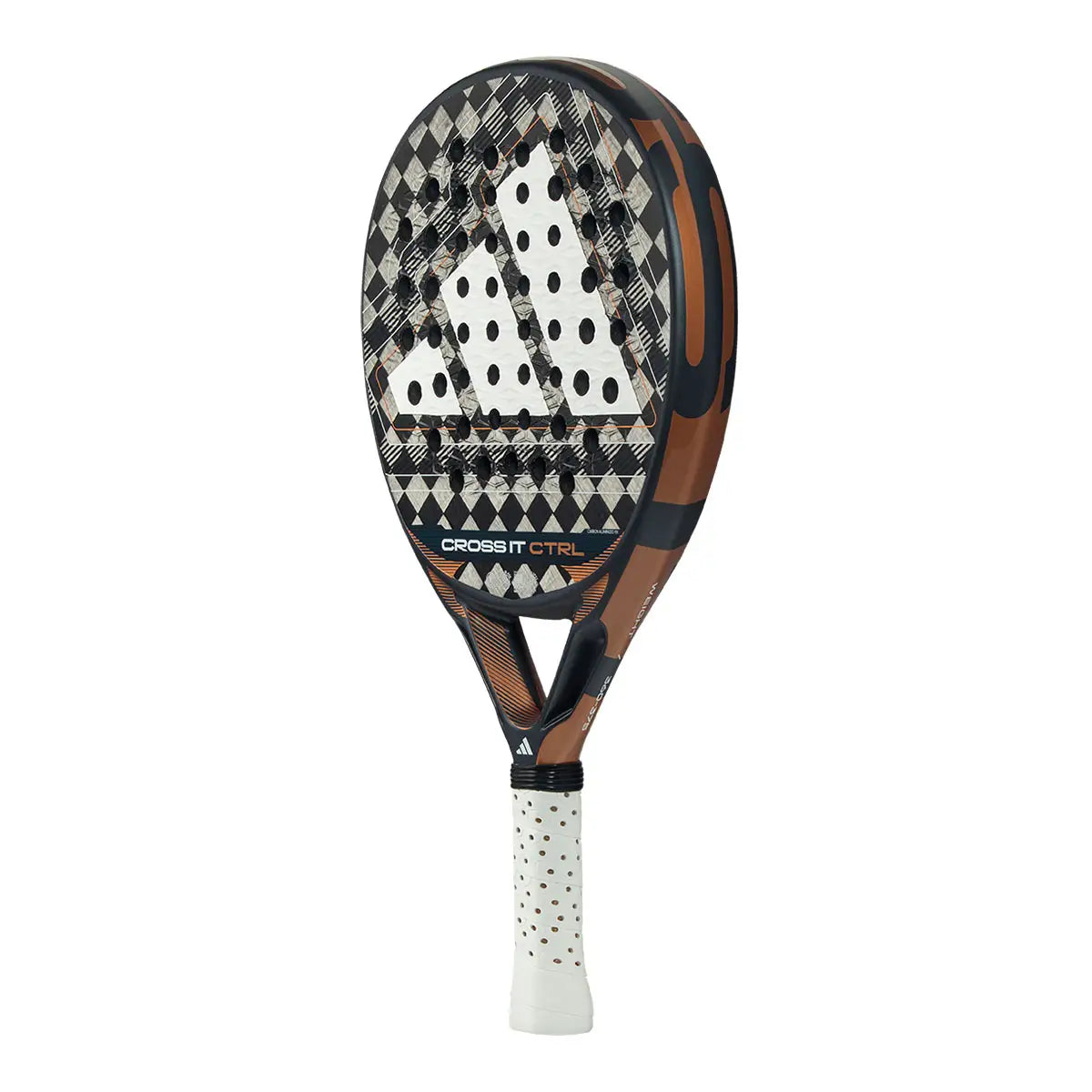Adidas Cross IT CTRL 2026 padelio raketė - galinis vaizdas su Adidas logotipu
