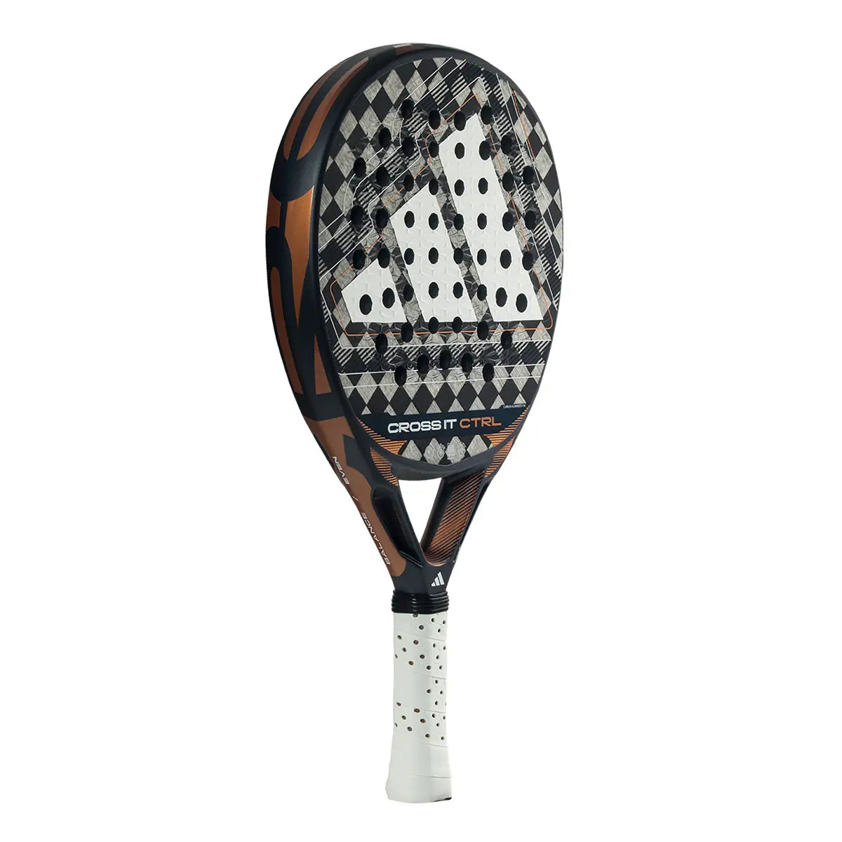 Adidas Cross IT CTRL 2026 padelio raketė - šoninis vaizdas su EVA Soft Performance šerdimi
