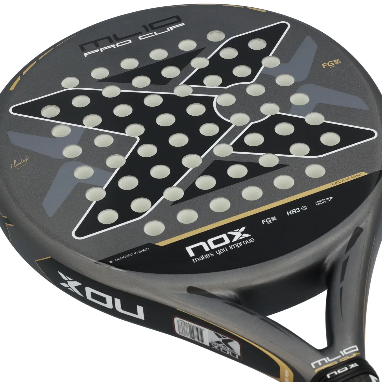 NOX ML10 Pro Cup COORP Miguel Lamperti signature padelio raketė