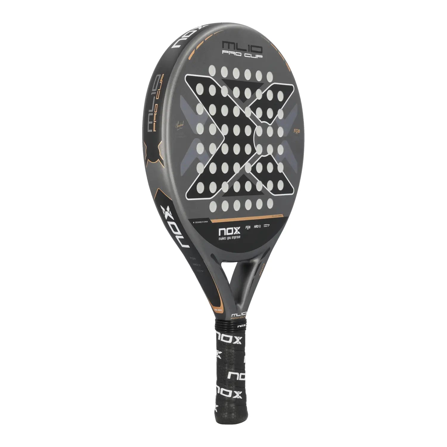 NOX ML10 Pro Cup COORP padelio raketė iš priekio