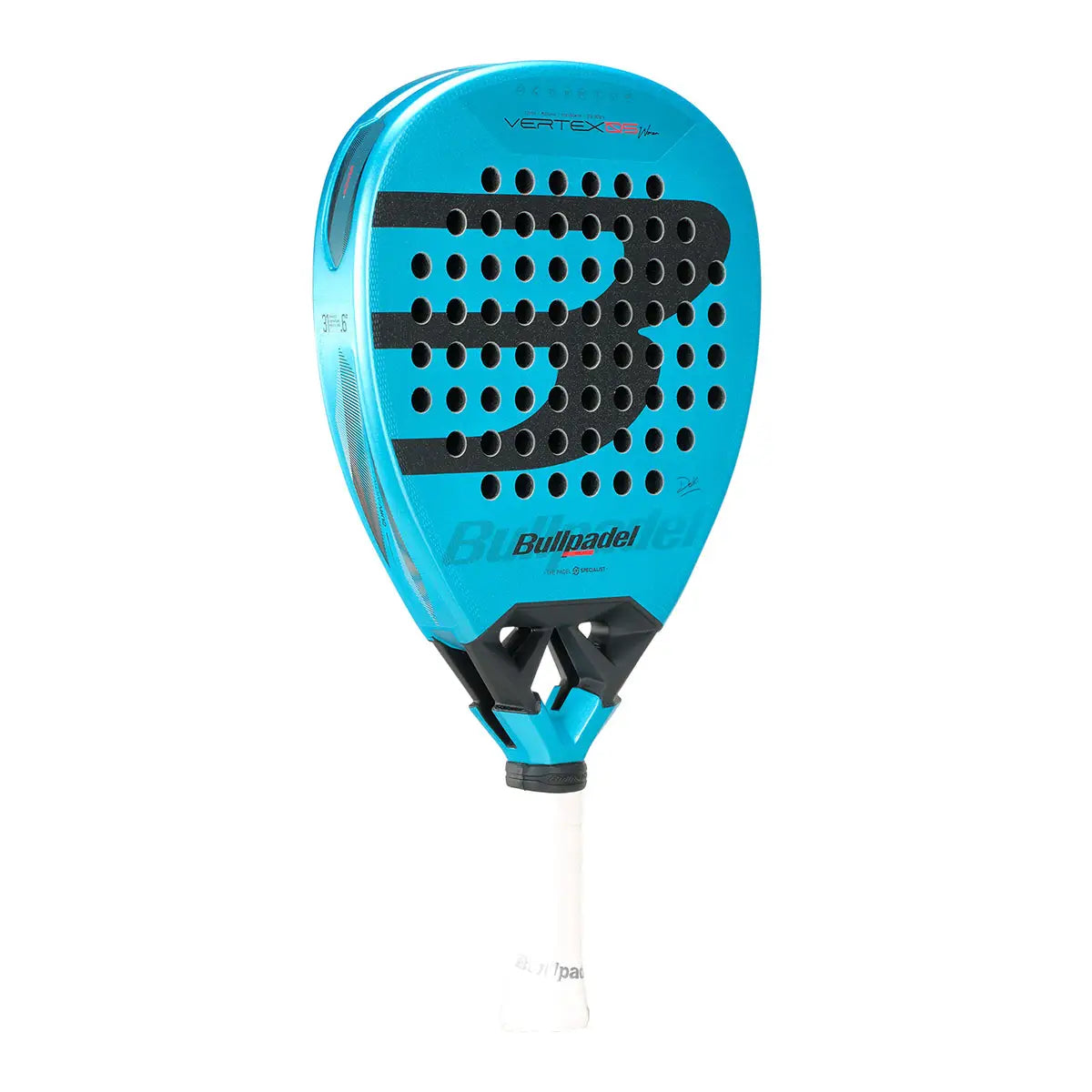 Bullpadel Vertex 05 Women – padelio raketės paviršius su Xtend Carbon 12K ir Topspin tekstūra