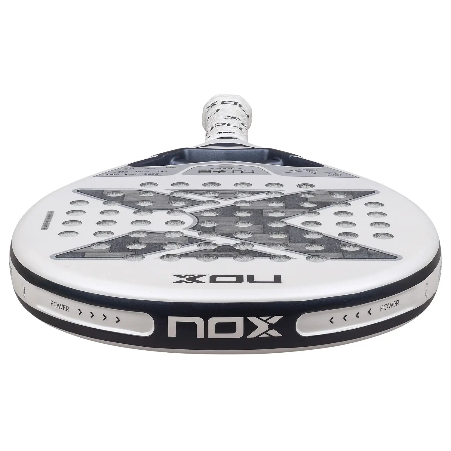 NOX AT10 Genius 12K raketė sidabrinė juoda spalva