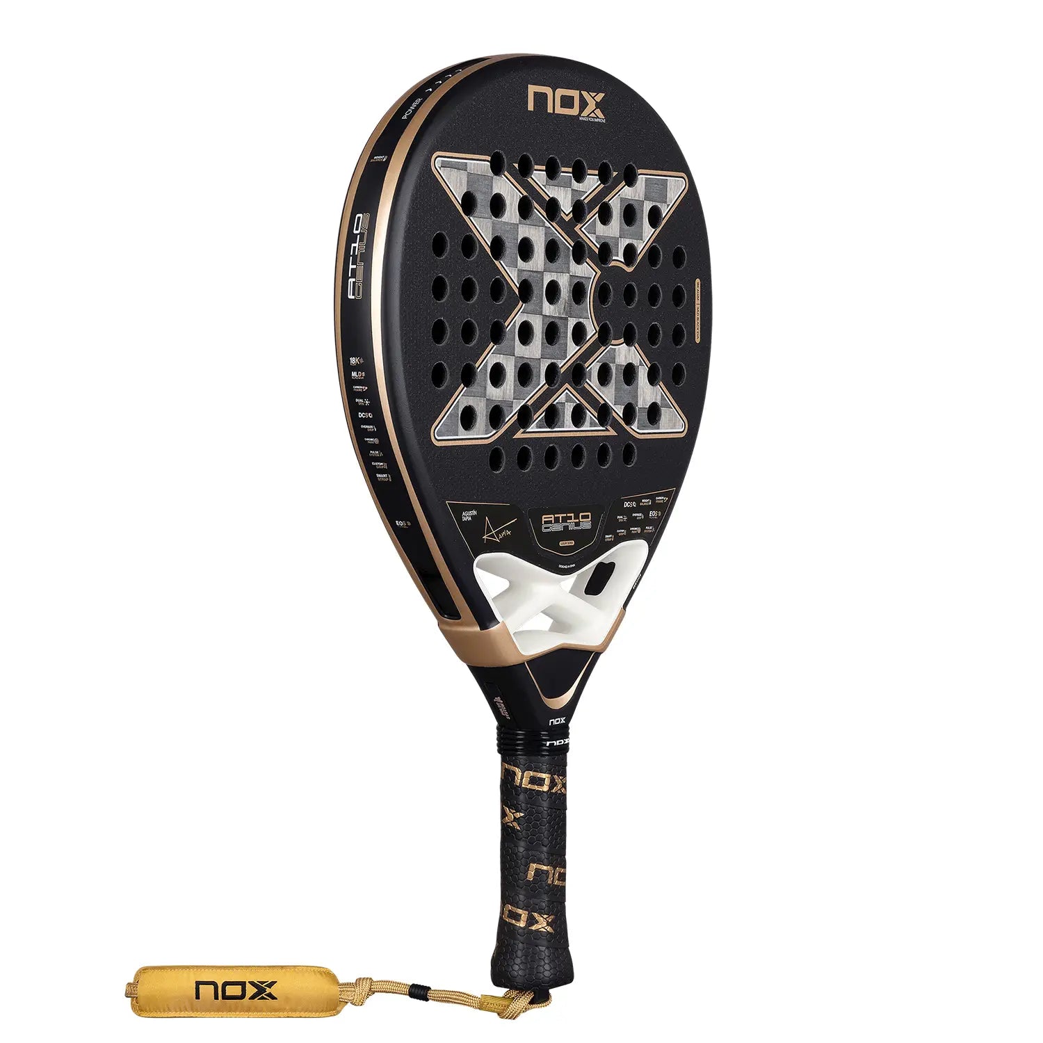 NOX AT10 Genius 18K raketės paviršius su aliuminio technologija