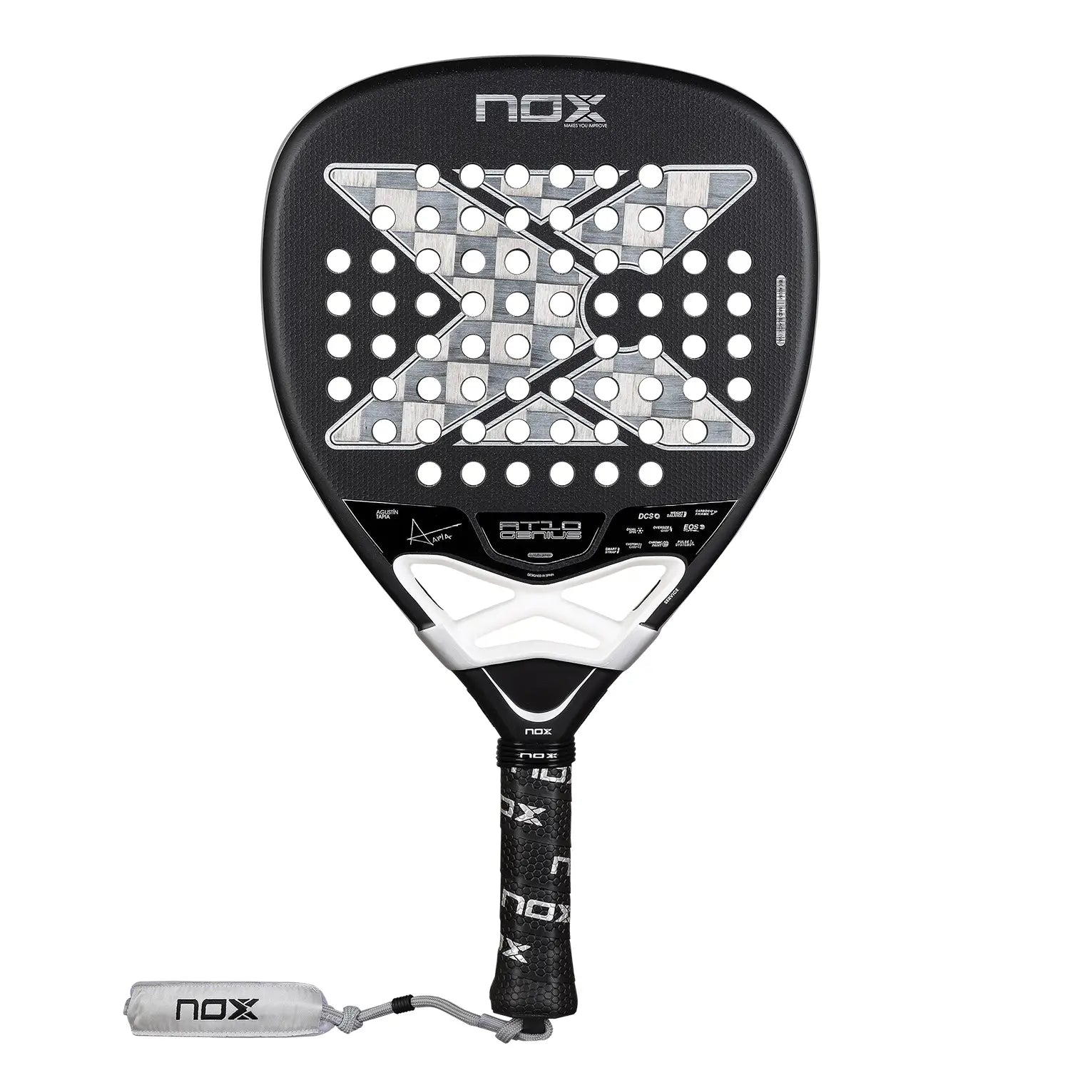 NOX AT10 Genius Attack 18K Alum Agustin Tapia 2026 premium puolimo raketė