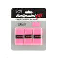 Bullpadel GB-1201 overgrip 3 vnt fluorescent pink rožinė padelio apvijos
