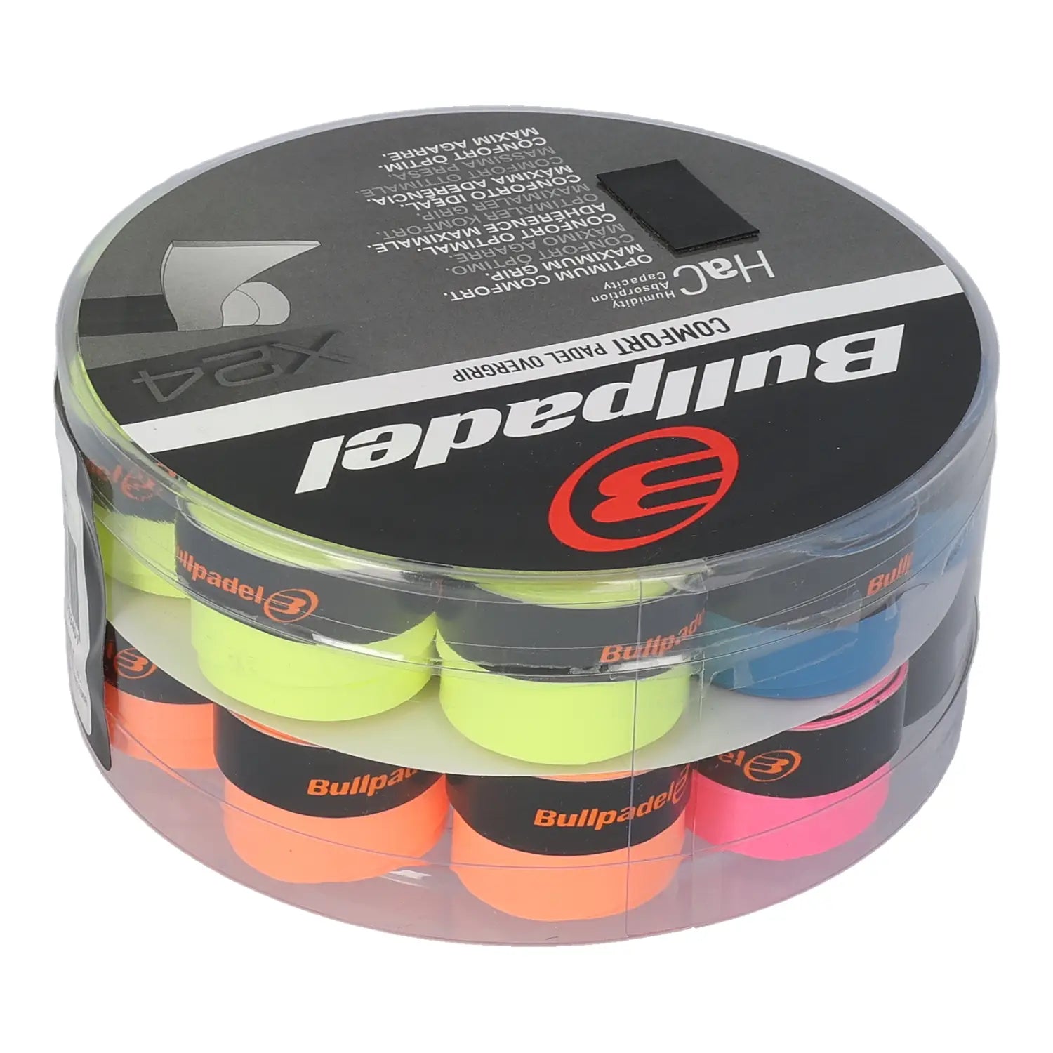 Bullpadel GB-1605 Multicolor overgrips – padelio apvijos 24 vnt.