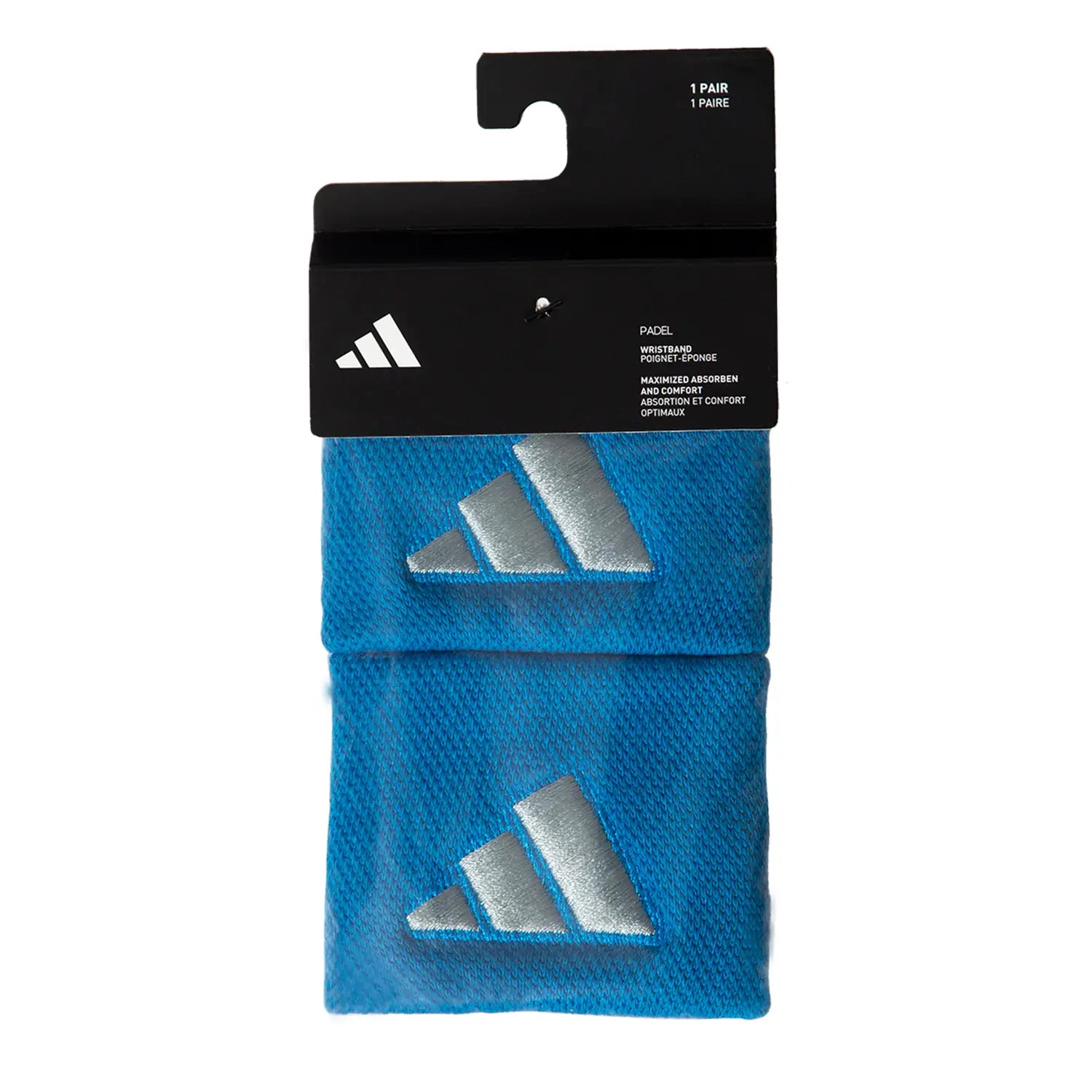 Adidas Short Wristband mėlyna - kompaktiškas dizainas su efektyviu drėgmės sugėrimu
