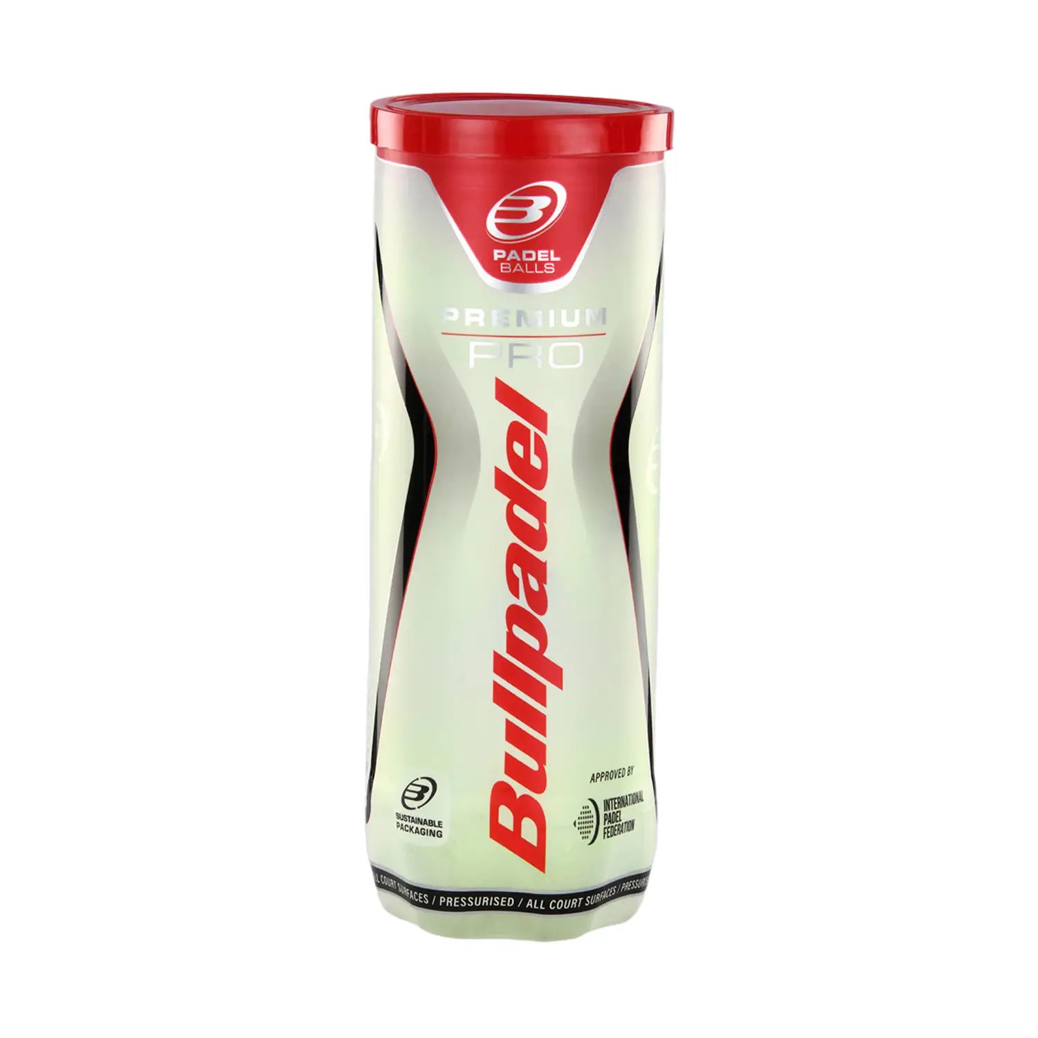 Bullpadel Premium Pro padel balls kamuoliukai 3 vnt FIP
