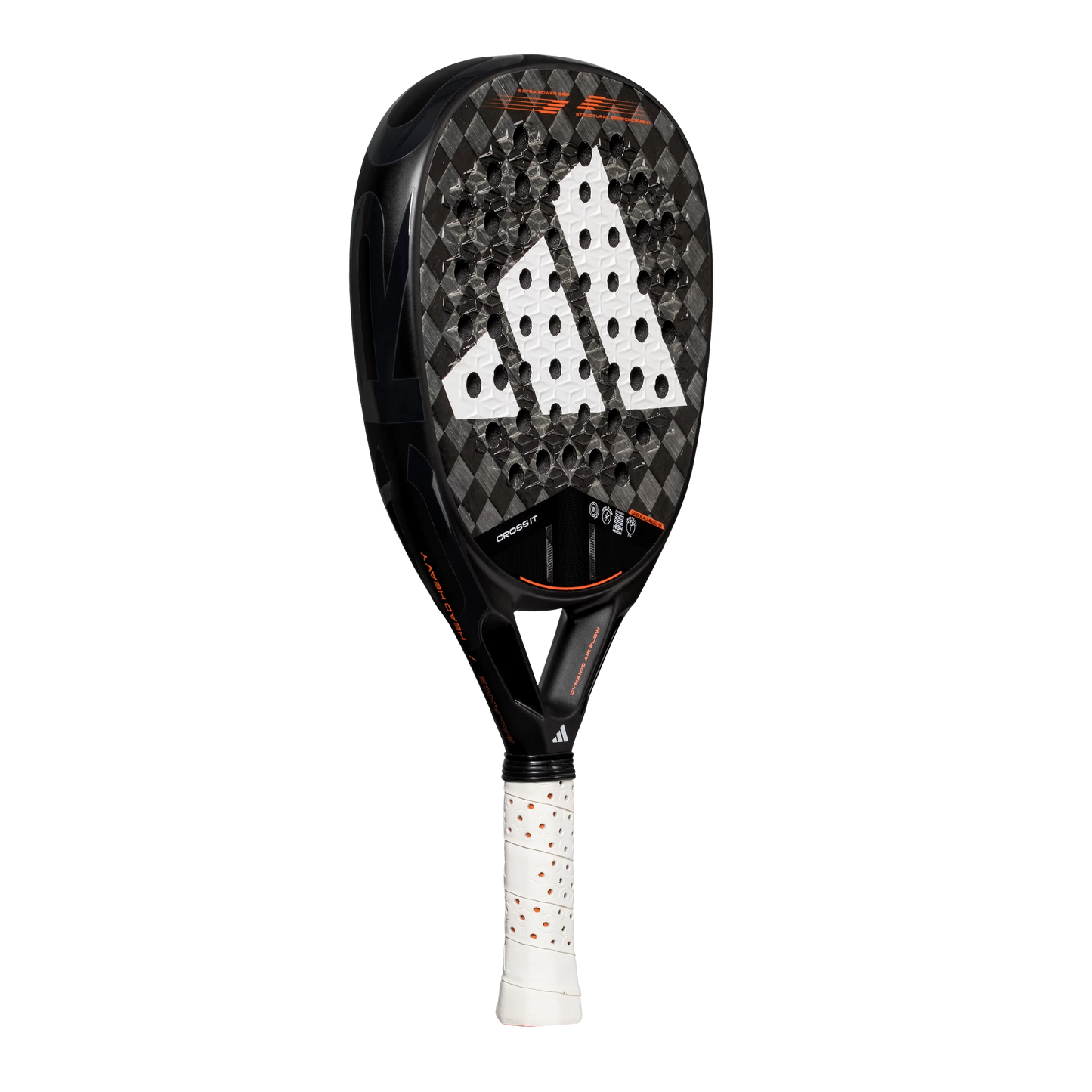 Adidas Cross IT 3.4 padel racket close-up of EVA Soft Performance core and grip
