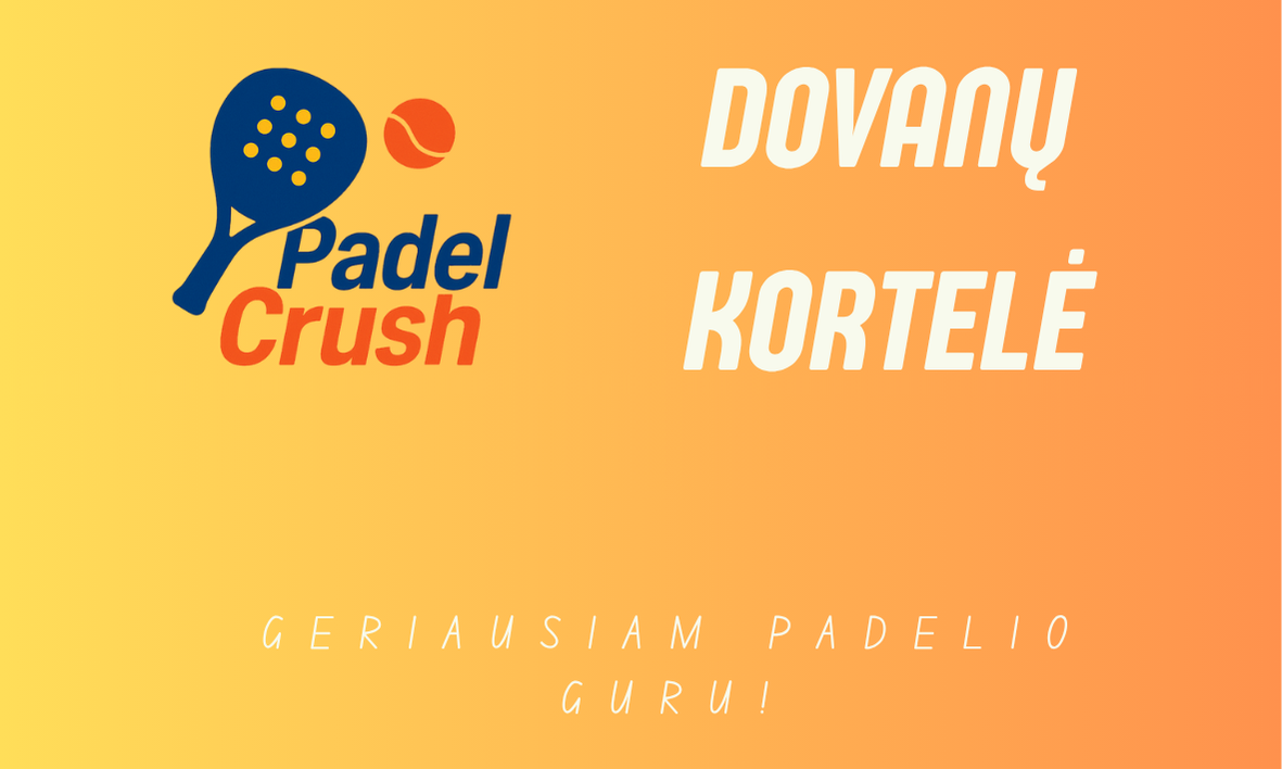 Padel Crush dovanų kortelė