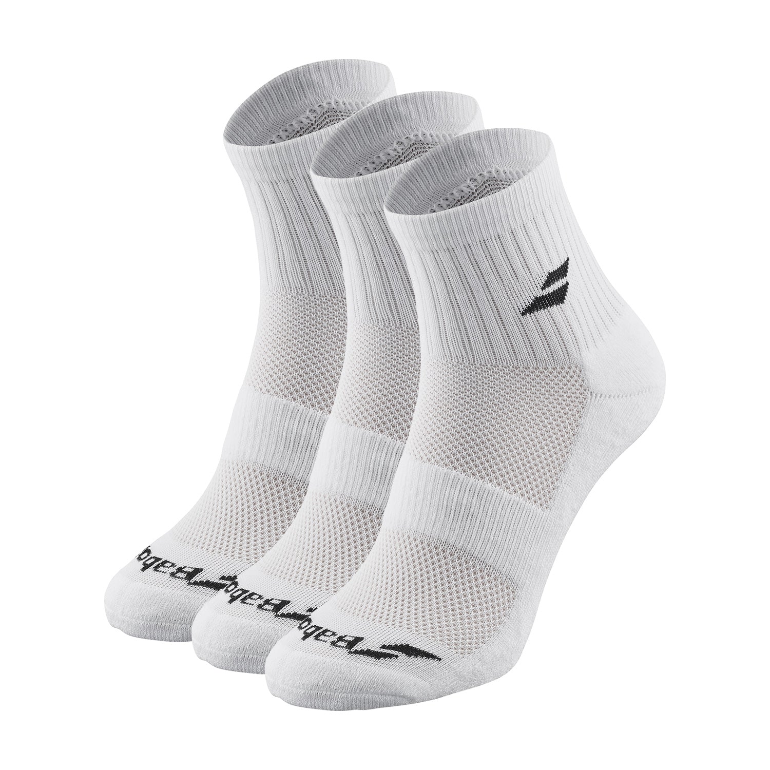 Babolat Performance socks 3 pack white balta padelio kojinės klasikinės
