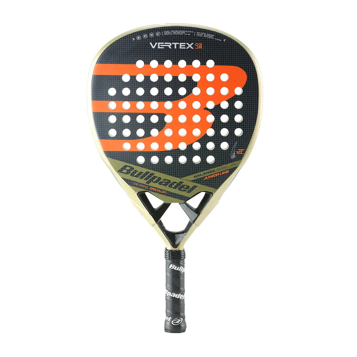 Bullpadel Vertex Boy Junior 2023 padel racket vaikams kids padelio raketė
