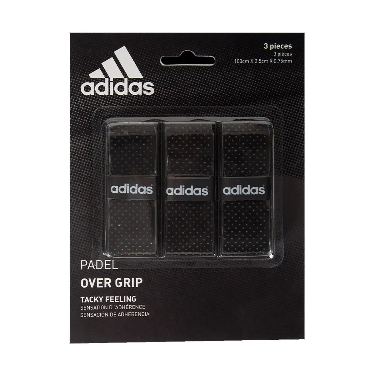 Adidas overgrip 3 vnt black juoda padelio apvijos
