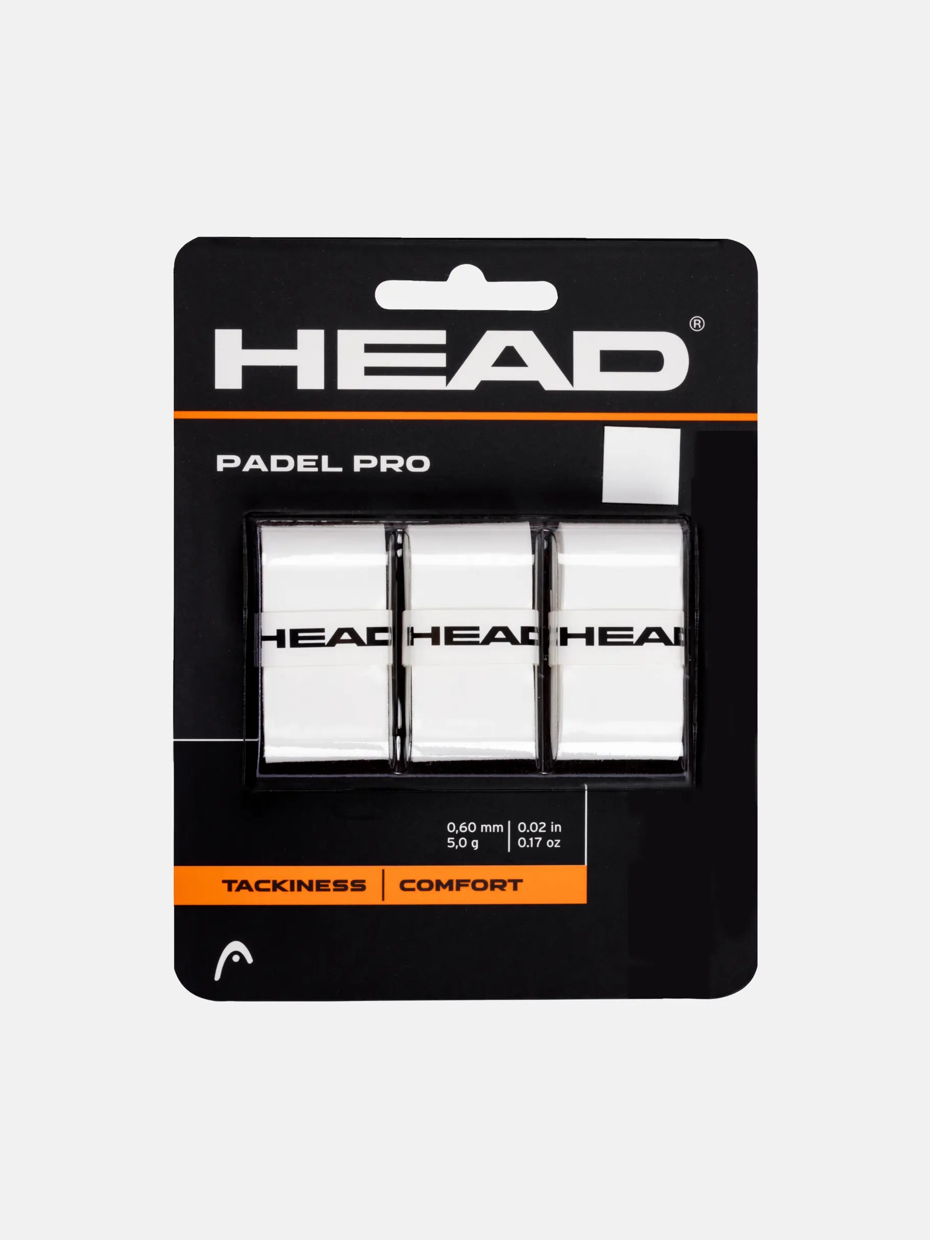 Head Padel Pro overgrip 3 vnt white balta padelio apvijos

